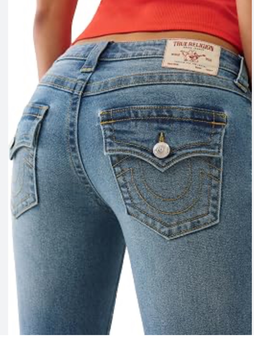 True Religion Women's Mid Rise Boot Leg Jeans Size 29